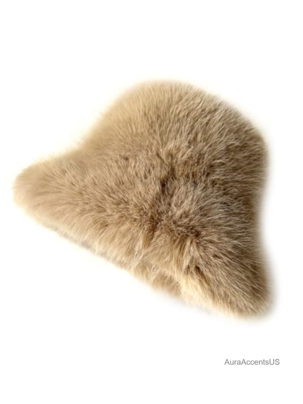 Faux Fur Bucket Hat Warm Fuzzy Winter Cap Cozy Soft Outdoor Fashion